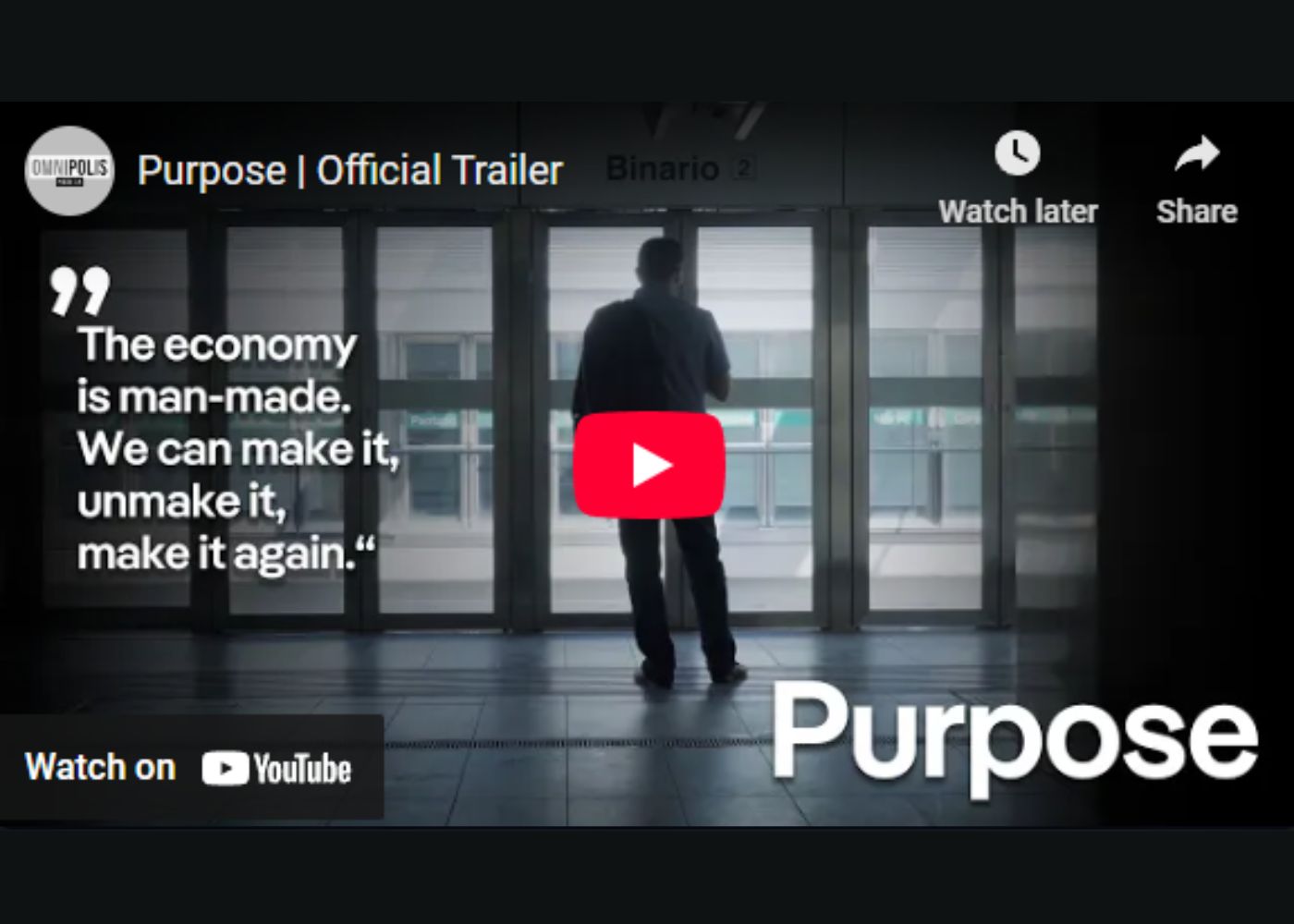 Purpose - A Wellbeing Economies Film